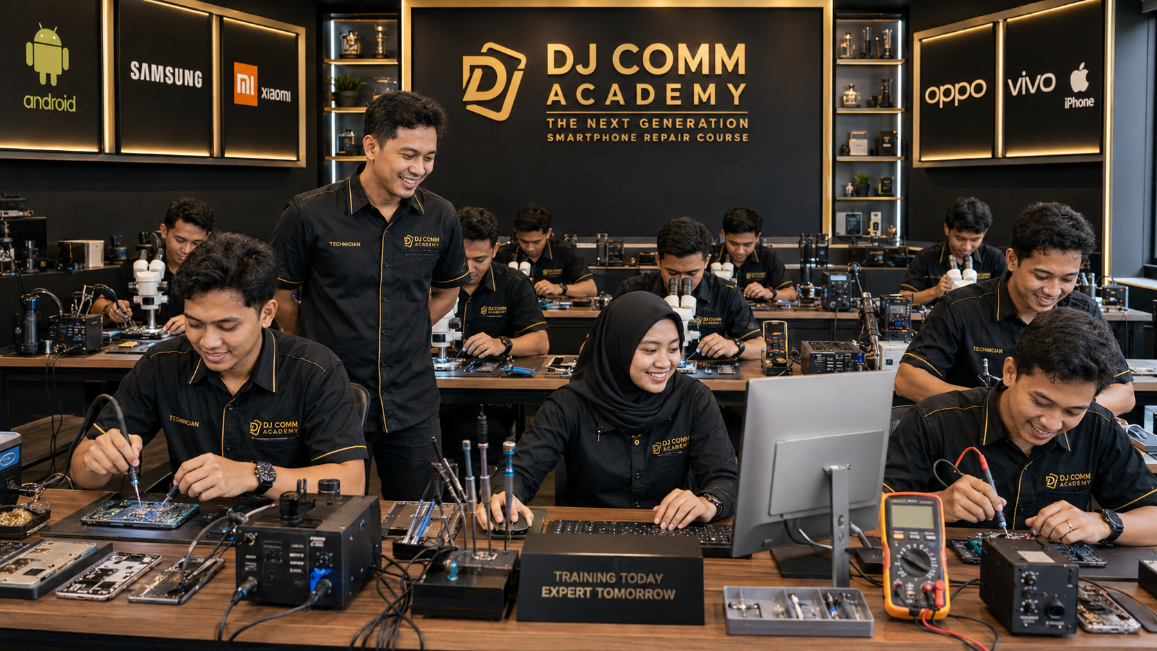 Tips sukses belajar service HP online